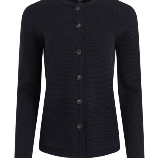 Weird Fish Hayley Knitted Cardigan Navy Size 10