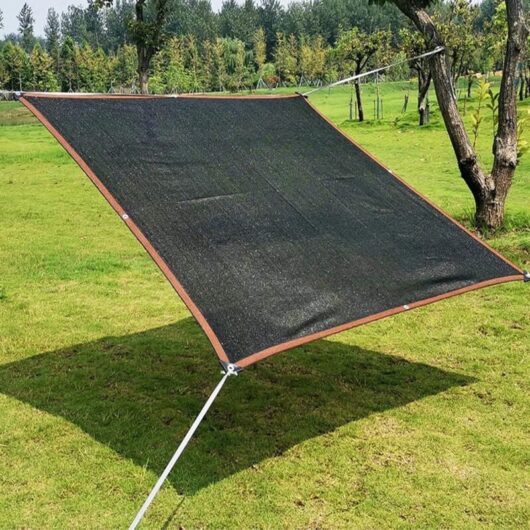 High Quality Black Shade Net, Knitted Shade Cloth, 85% UV Resistant Sunscreen Net, Shade Sail for Plants, Home, Kennel, Swimming Pool (3x4m)