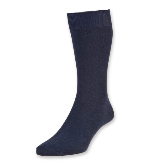 L 11-13 Navy Classic Plain Knit Socks 3-Pair Pack