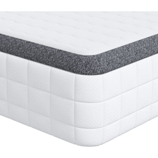 Mattresses 2 pcs White, Grey 80 x 200 cm Knitted fabric vidaXL