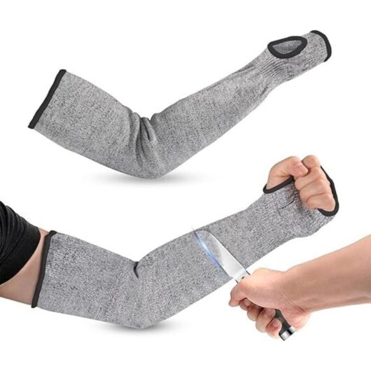 45cm/17.71inch Cut Resistant Knitted Sleeves, Cut Resistant Gardening Gloves, Work Safety Protection Tool, Daily Cut Protection