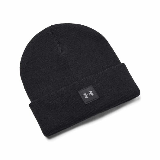 Under Armour Halftime Cuff Knitted Rib Beanie Hat Black
