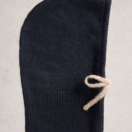 White Stuff Knitted Tie Detail Hood Blue