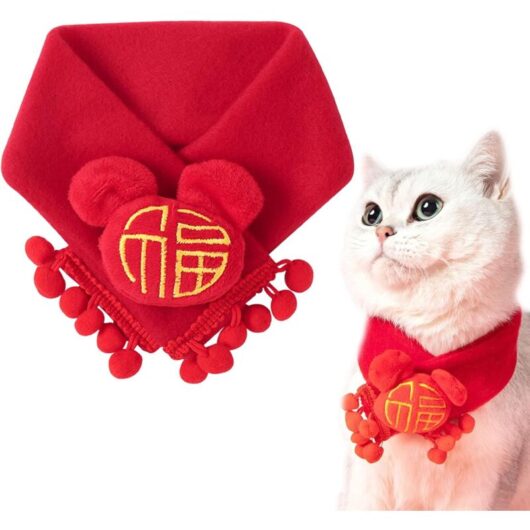 Héloise - Pet Scarf, Cute Pet Clothes Cat Accessories Knitted Scarf, Pet Supplies Scarf for Cats, Dogs, Pets (Size l)
