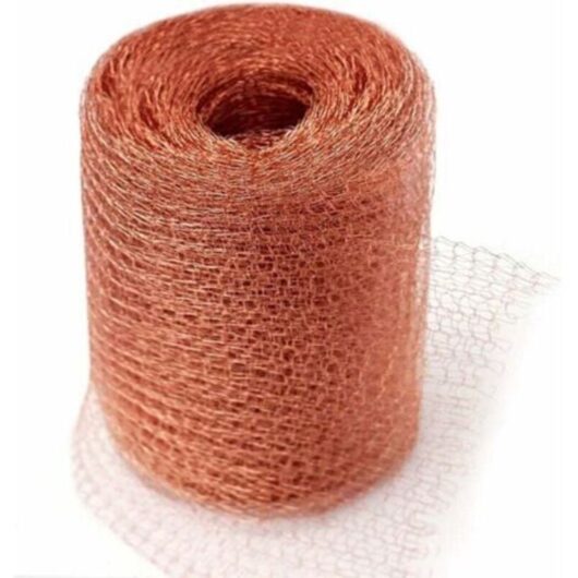 High-Quality Anti-Rodent Mesh, 100% Copper Anti Slug Snail Mouse Rat Birds Nematodes Ferramol, Knitted Copper Net for Indoors, The Garden (6 Meters)