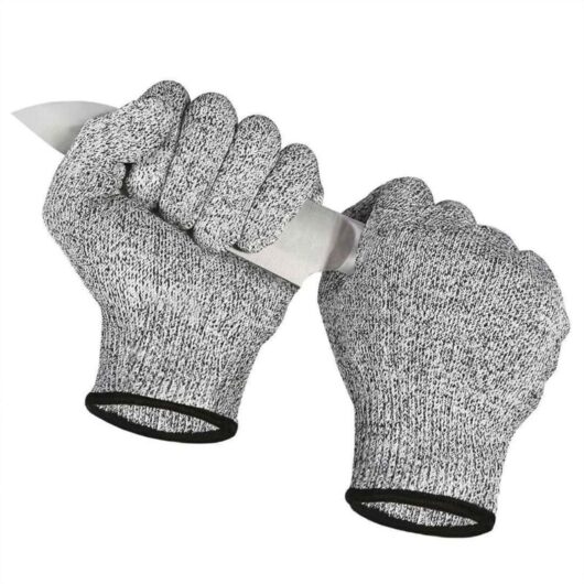 Pair of Cut Resistant Gloves, Cut Resistant Gloves, Cut Resistant Gloves, Powerful Level 5 Protection, for Gardening/Construction/Kitchen Knit Gloves