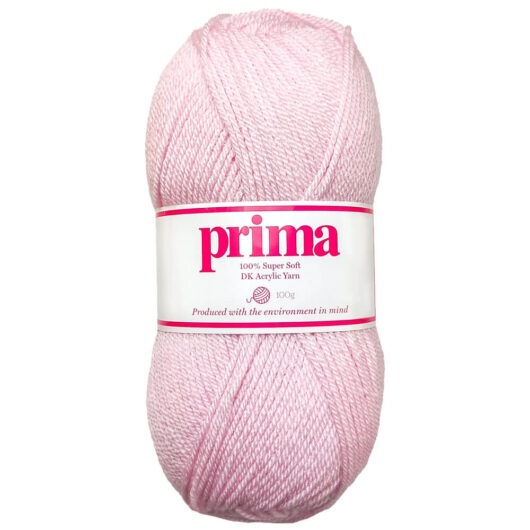 Prima DK Acrylic Wool: Baby Pink Yarn 100g