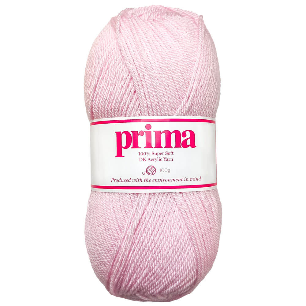 Prima DK Acrylic Wool: Baby Pink Yarn 100g