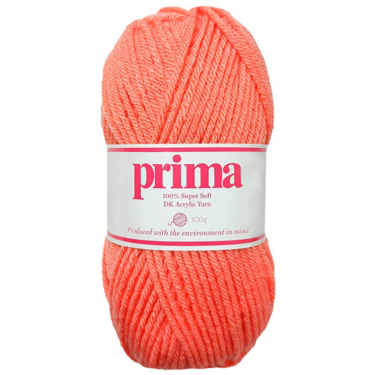 Prima DK Acrylic Wool: Coral Yarn 100g