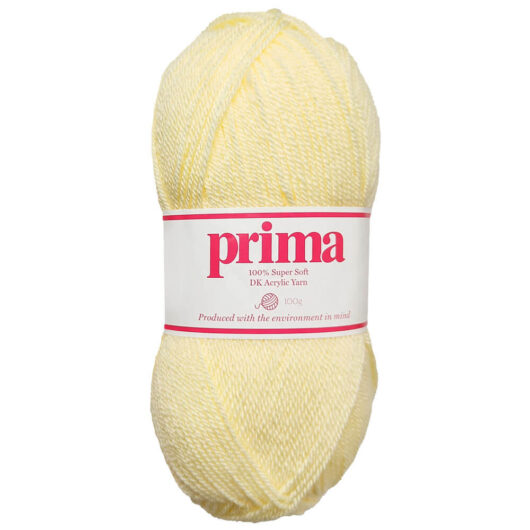 Prima DK Acrylic Wool: Vanilla Yarn 100g