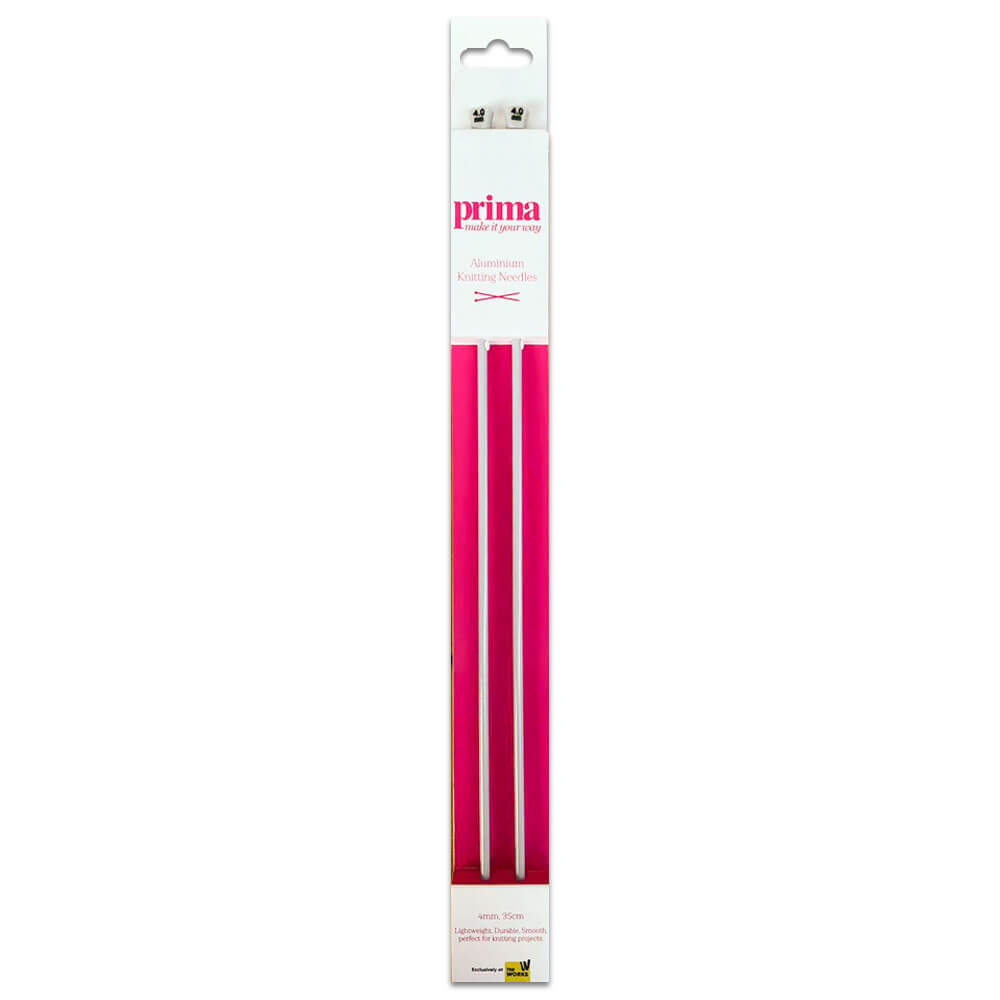 Prima Single Point Knitting Needles: 35cm x 4.00mm