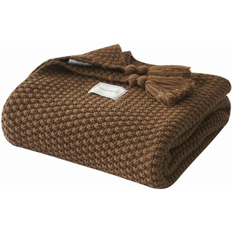 Rose - Nordic Hand Knitted Blanket Fashion Blanket for Sofa Bed 130170cm
