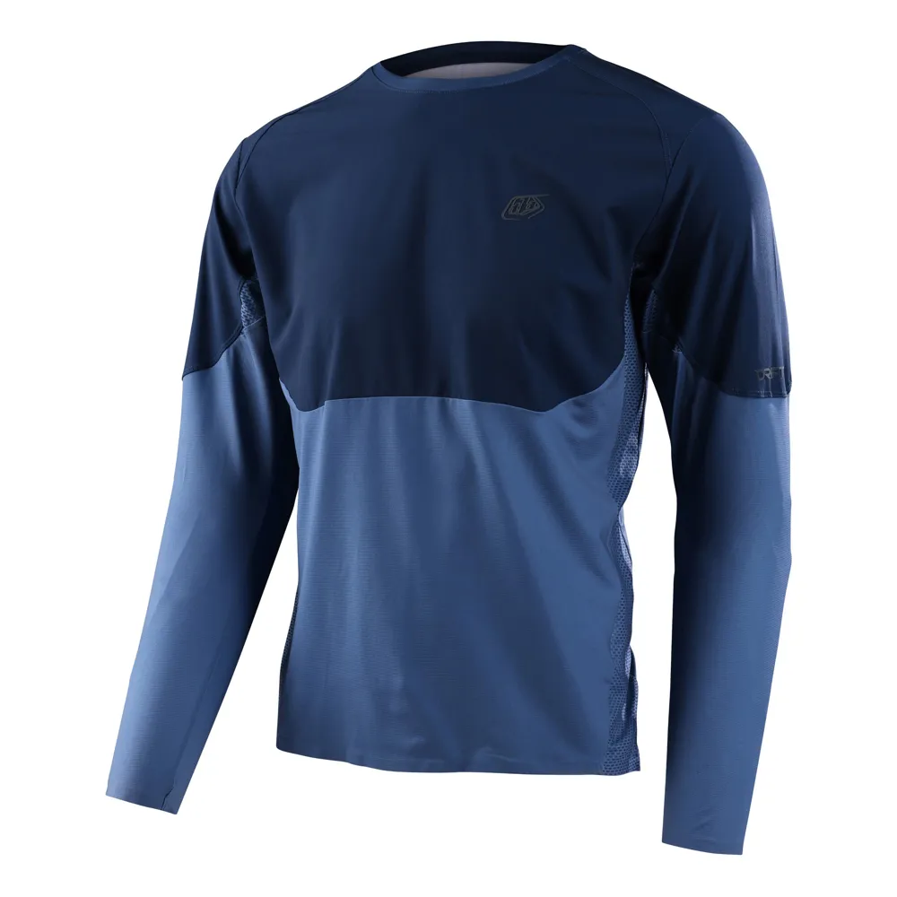 Troy Lee Designs Drift Long Sleeve Jersey Blue Mirage