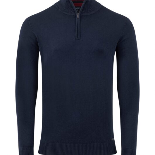 Weird Fish Frederick 1/4 Zip Fine Knit Jumper Midnight Size 3XL