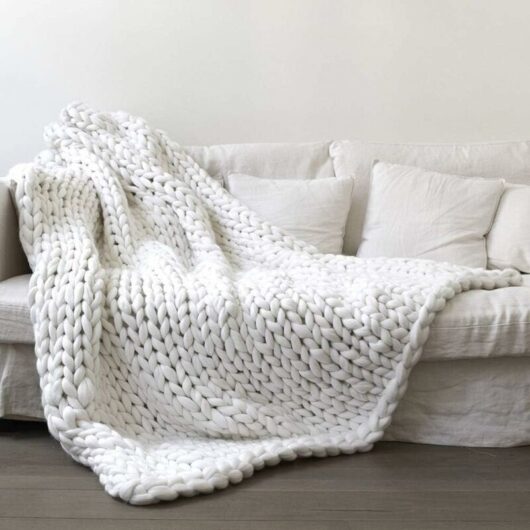 Chunky, Blanket, Chunky, Knit Blanket, Baby Blanket, Wool, Yarn, Handmade, Pet, Bed, Chair, Sofa, Arm, Knitting, Blanket, Home, Decoration