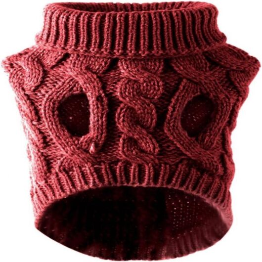 Dog sweater vest coat warm pet soft knit wool winter sweater crocheted coat clothes.