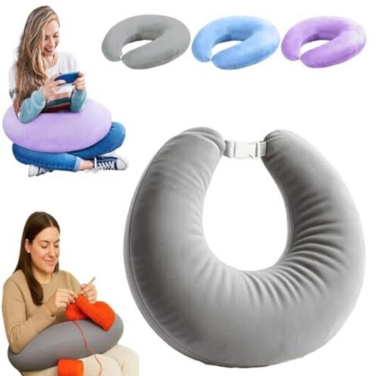 Ergonomic Crealis Pillow - Crochet Pillow, Gaming Pillow, Crochet Pillow Support Pillow - Lightweight, Portable, Relieves Tension Ergonomic Arm