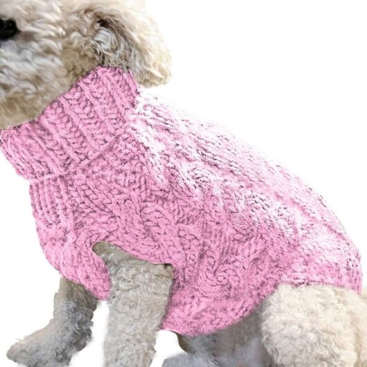 Knitted wool dog sweater, warm and soft coat, perfect for winter, available in several sizes