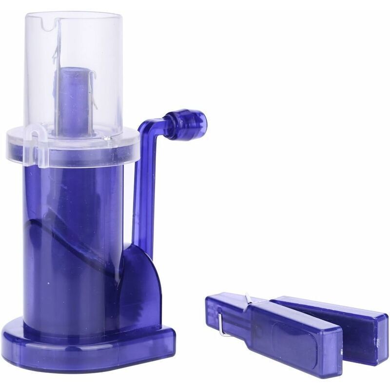 Knitting Tool, Blue Knitting Sewing Tool, Knitting Mill Machine, 14 x 9.4 cm, Hand-Operated Weaver Knitting for diy Knitting, Mini Knitting Machine,