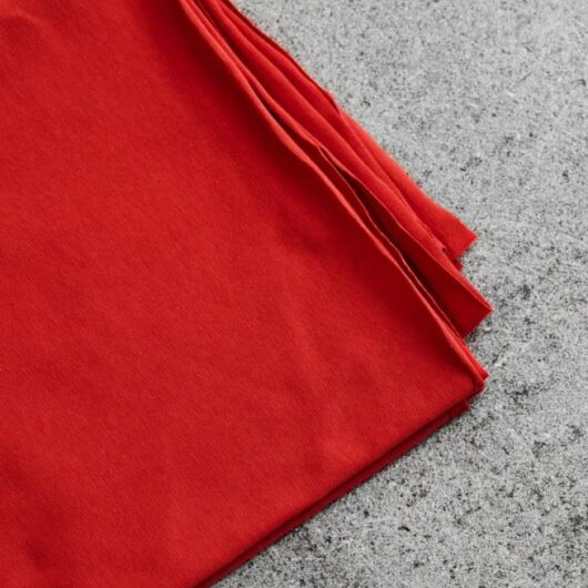 Mind The MAKER Cotton Single Jersey Stretch Knit Fabric Lipstick
