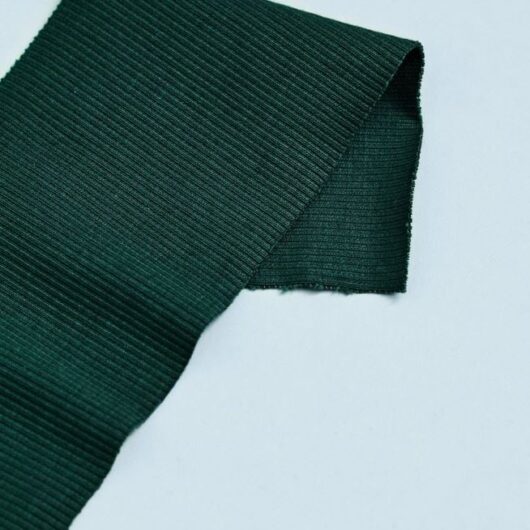 Mind The MAKER Organic Cotton Rib Stretch Knit Fabric Jade