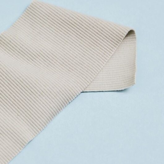 Mind The MAKER Organic Cotton Rib Stretch Knit Fabric Mist