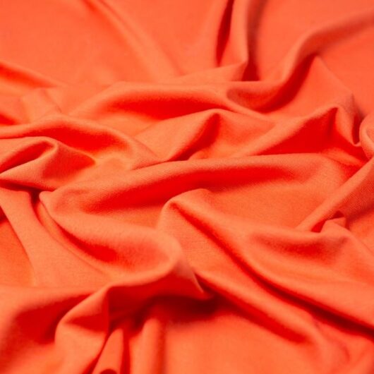 Soft Ponte Roma Double Stretch Knit Fabric Coral