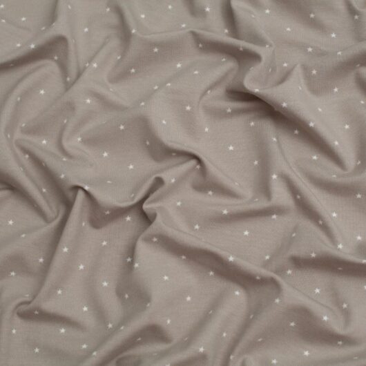 Star Cotton Jersey Stretch Knit Fabric Flax