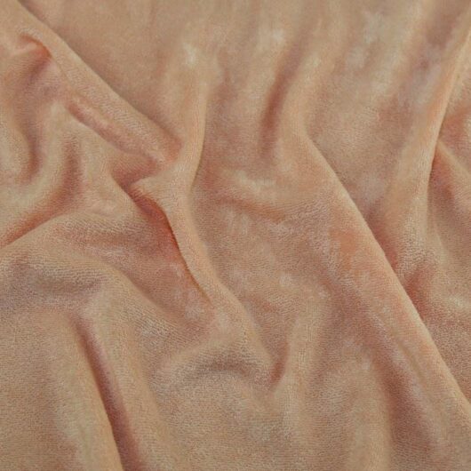 Stof France Bamboo Polyester Towelling Stretch Knit Fabric Blush
