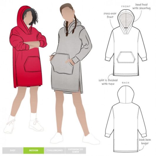 Style Arc Paper Sewing Pattern Kids Zara Knit Dress