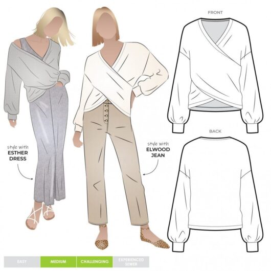 Style Arc Paper Sewing Pattern Kira Knit Top