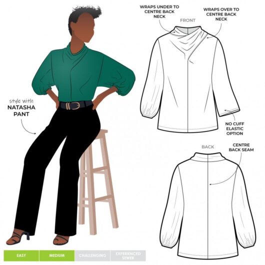 Style Arc Paper Sewing Pattern Lucia Knit Top