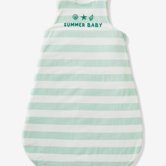 Summer Special Baby Sleep Bag, Summer Baby green light striped