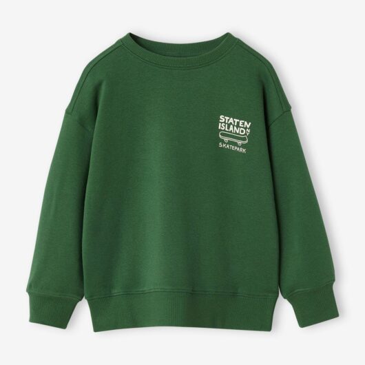 Sweatshirt with Chest Motif for Boys green
