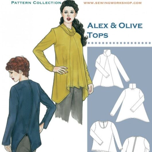 The Sewing Workshop Paper Sewing Pattern Alex & Olive Tops