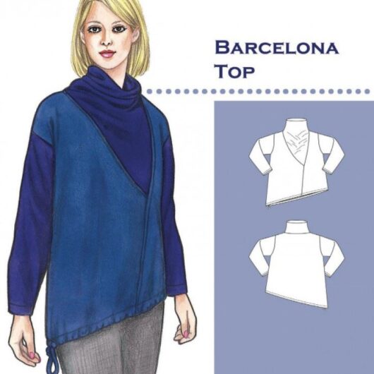 The Sewing Workshop Paper Sewing Pattern Barcelona Top