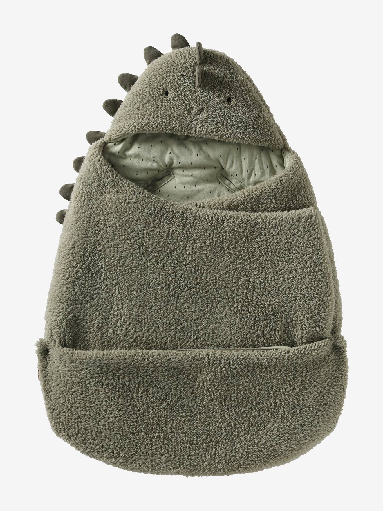 Transformable Baby Nest in Plush Fabric, Bear khaki