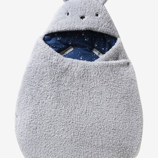 Transformable Baby Nest in Plush Fabric, Bear mouse grey