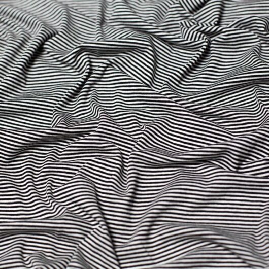 Viscose Jersey Stretch Knit Fabric Black
