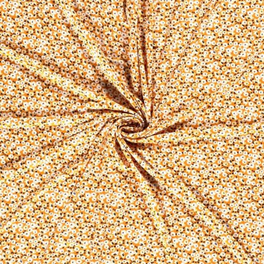 Viscose Jersey Stretch Knit Fabric Ochre