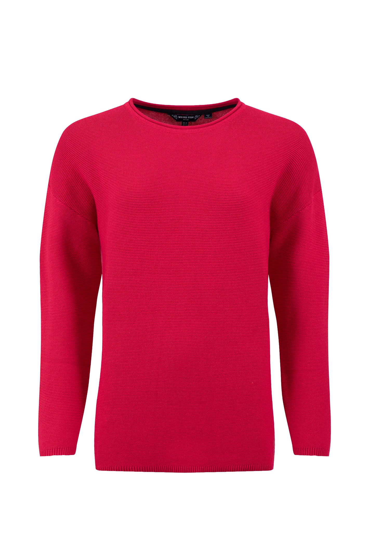 Weird Fish Dalla Knitted Crew Neck Jumper Barberry Size 10