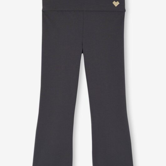 Wide Leg Dance Leggings for Girls anthracite