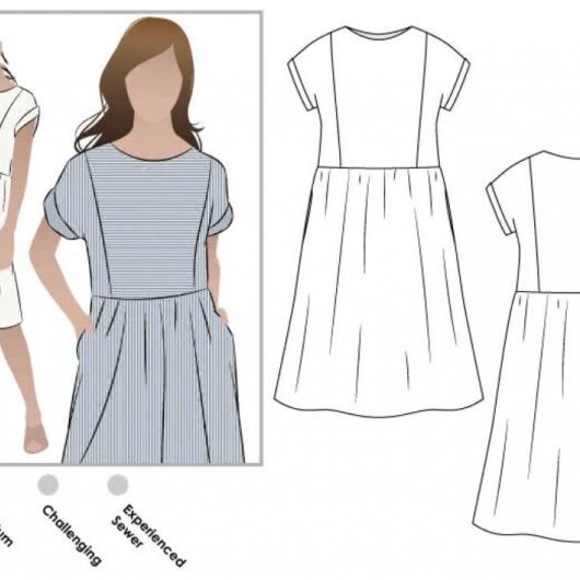 Style Arc Paper Sewing Pattern Lacey Dress