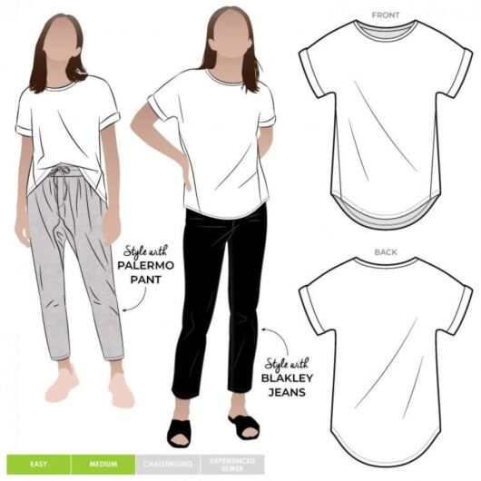 Style Arc Paper Sewing Pattern Teagan Knit Top