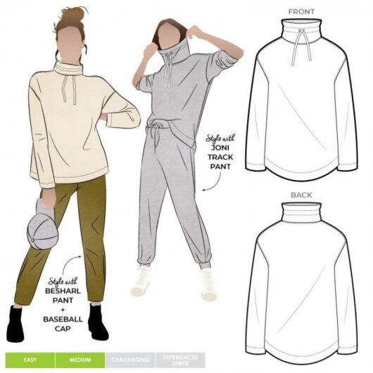 Style Arc Paper Sewing Pattern Verity Knit Top