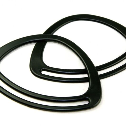 Triangle Plastic Bag Handles Black