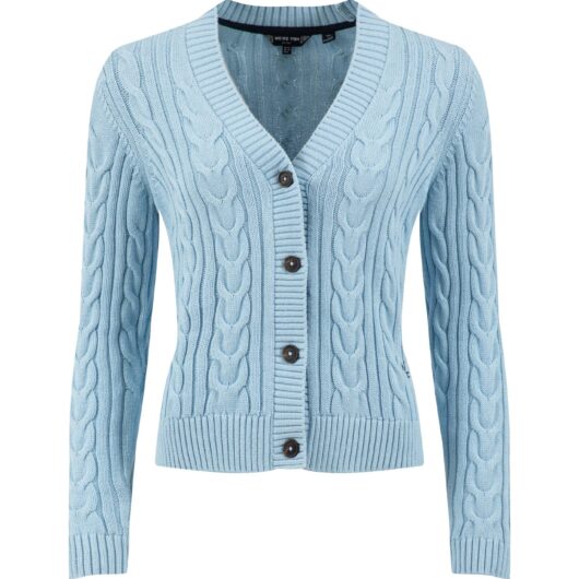 Weird Fish Constance Cable Knit Cardigan Skyway Size 20