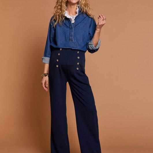 Women's maternity trouser navy blue