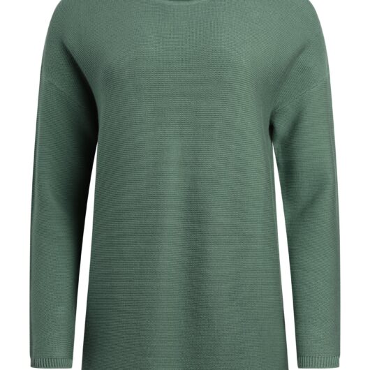 Weird Fish Dalla Knitted Crew Neck Jumper Dark Jade Size 14
