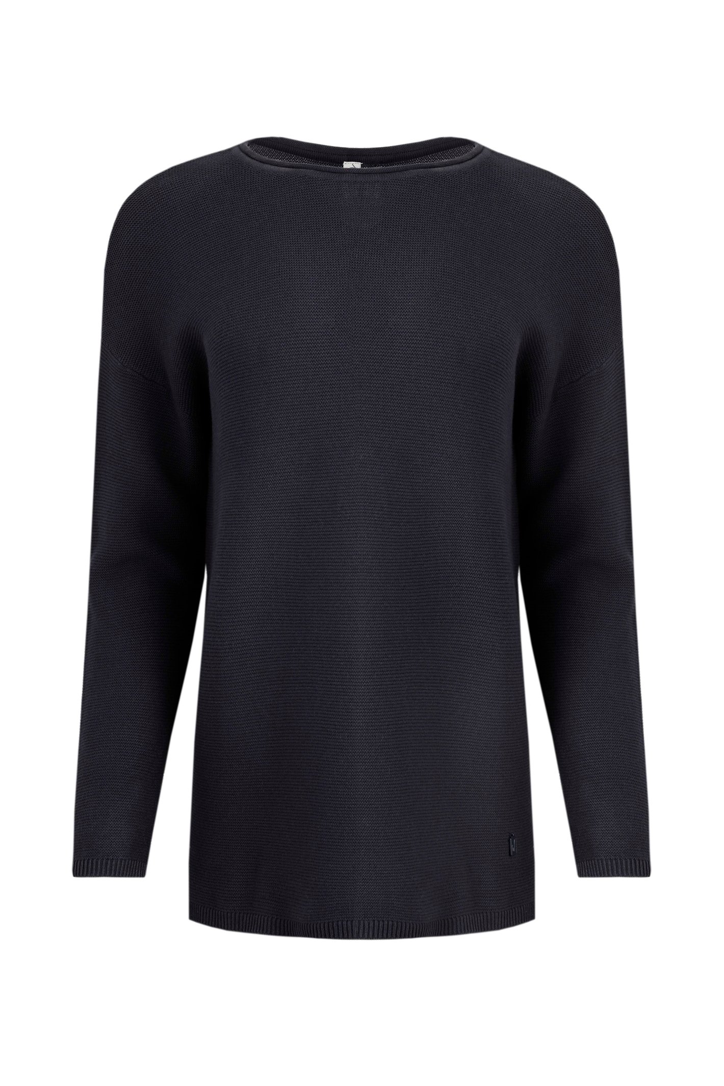 Weird Fish Dalla Knitted Crew Neck Jumper Dark Navy Size 12
